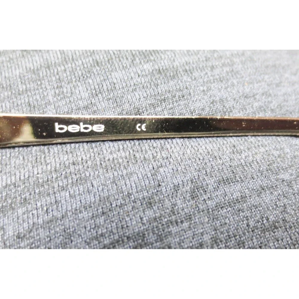 Bebe Shine BB5122 Topaz Brown Rectangular Eyeglass Frames 53-16-135 Womens